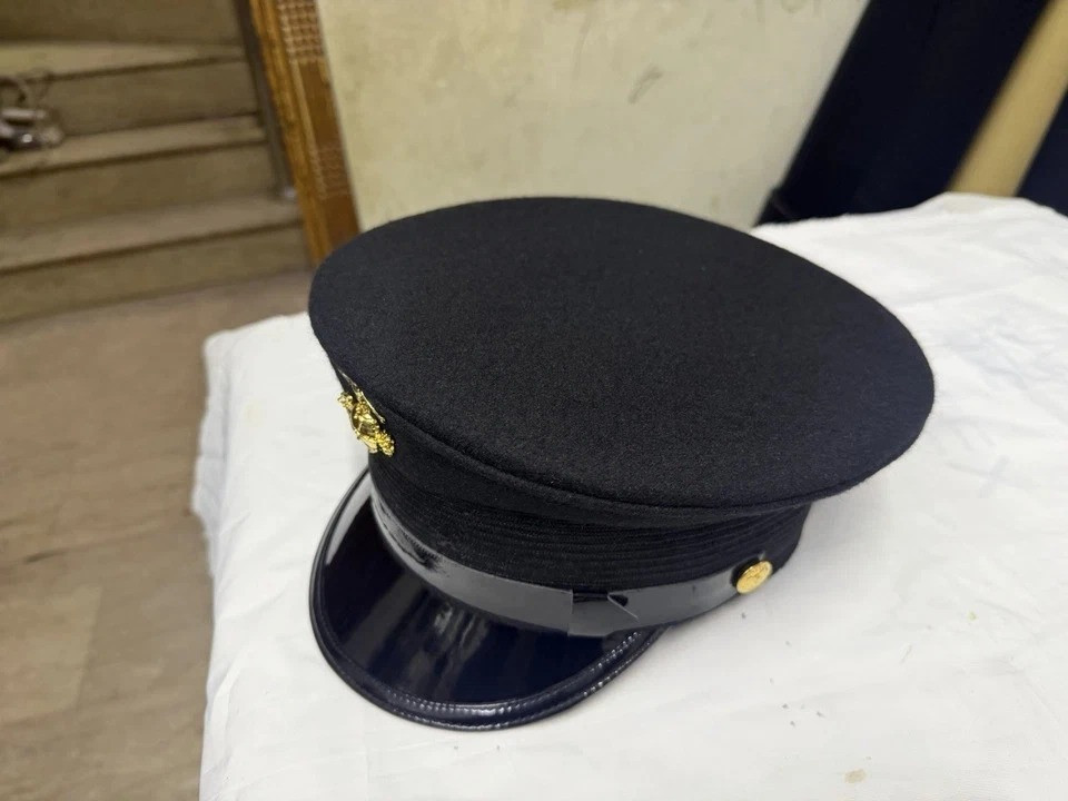 WW1 USMC Marine Corps Bell Crown Visor Hat