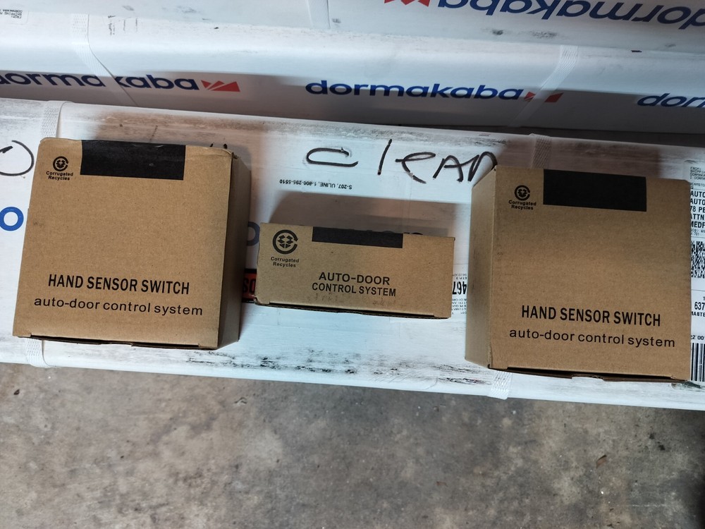 Wave touchless actuator remote transmission sensor plates with receiver.