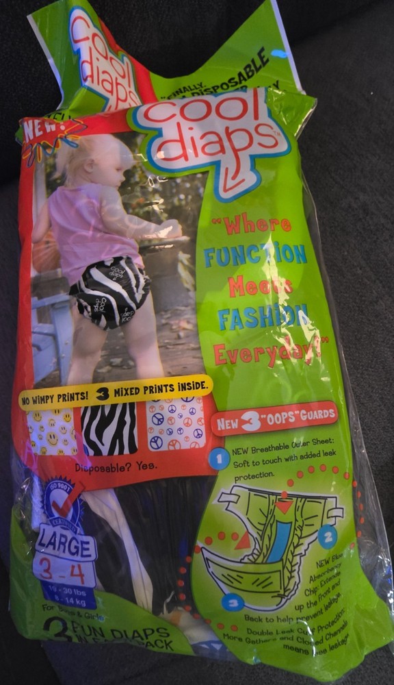 Vintage Plastic Diapers (3 packs)