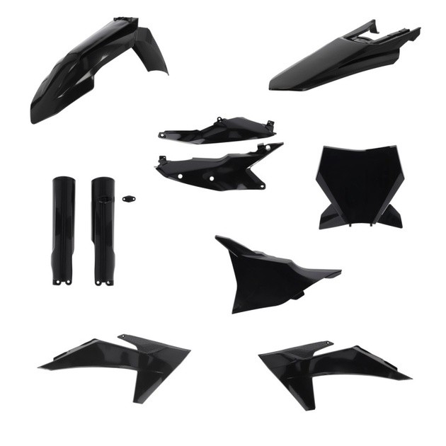 Acerbis Full Plastics Kit Black #2986510001 KTM