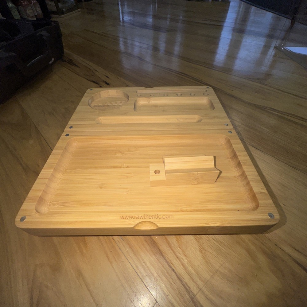 Raw Backflip Magnetic Bamboo Rolling Tray