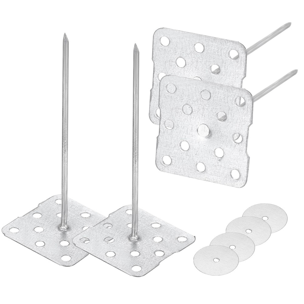 80Pcs Perforated Insulation Pins 2.4" with 0.8" Washers Insulation Stick Pins