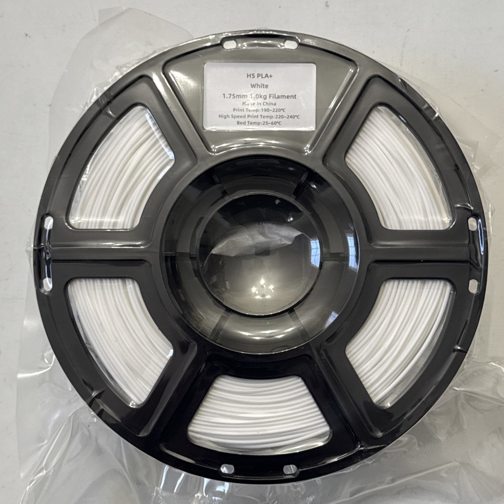 HS PLA+, White, 1.75mm, 1.0kg, Filament