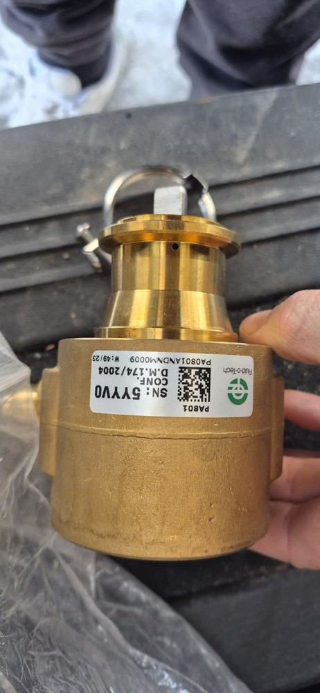 Fluid-O-Tech PA801 264 GPH Brass Rotary Vane Pump