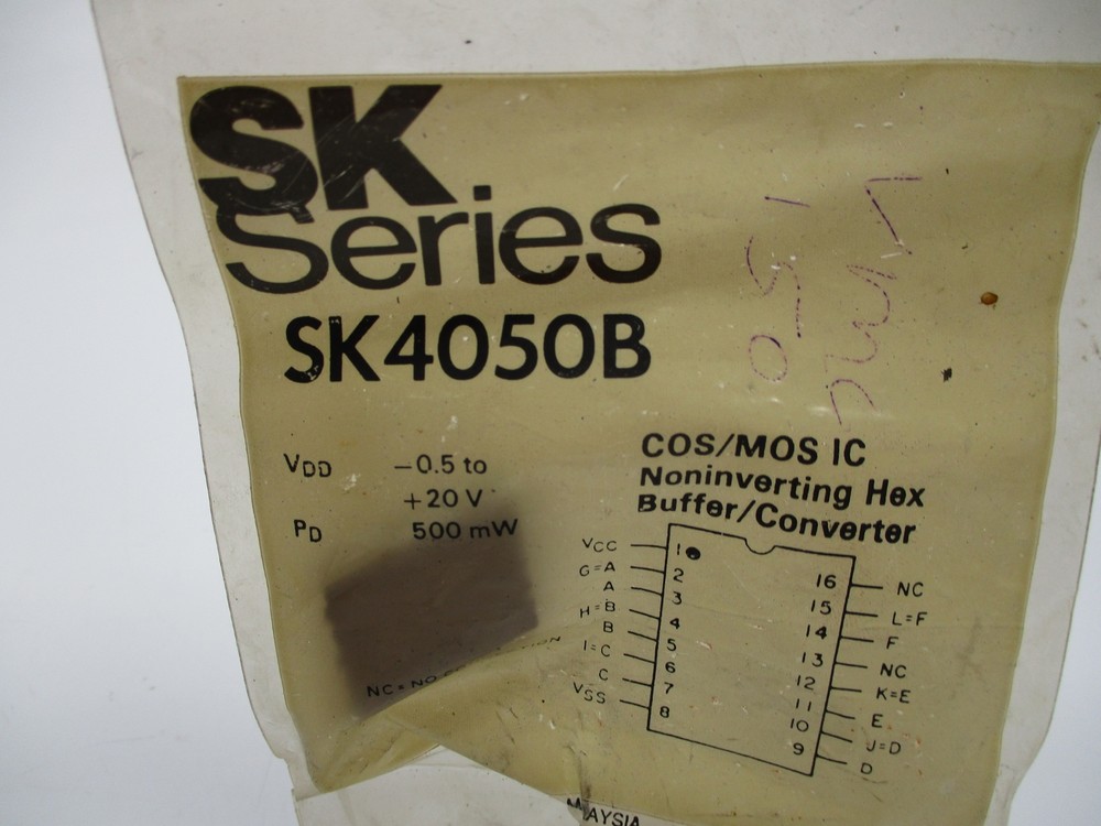 SK SERIES/RCA SK4050B NONINVERTING HEX BUFFER/CONVERTER NSMP