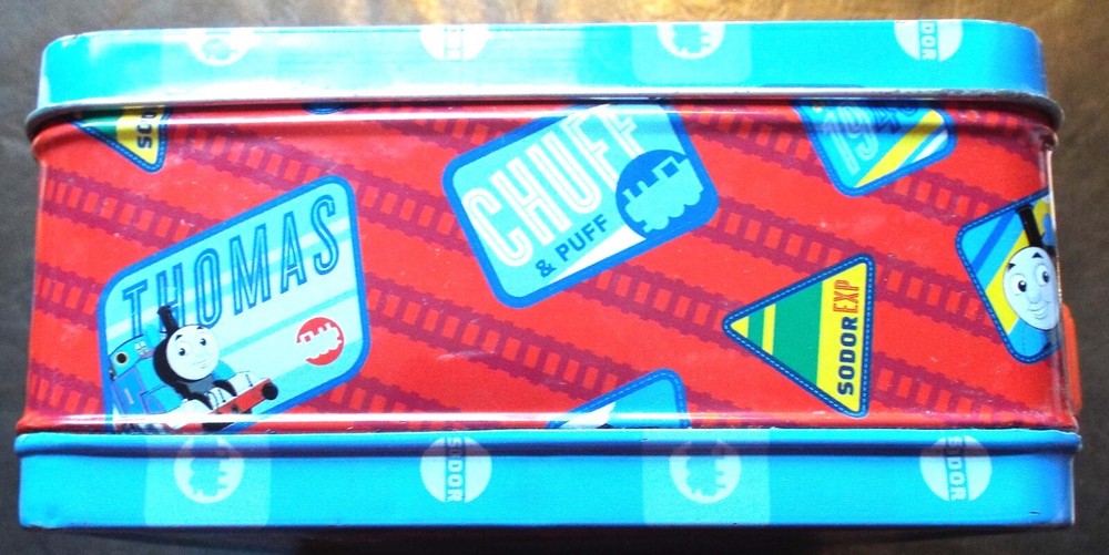 Thomas The Train Lunchbox All Aboard - Very Good Condition - Tin 8x6x3