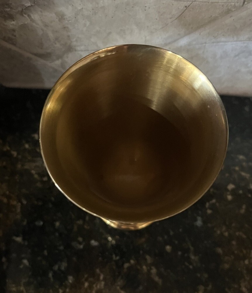 Gorham Giftware Vintage Gold Tone Stemmed Goblet