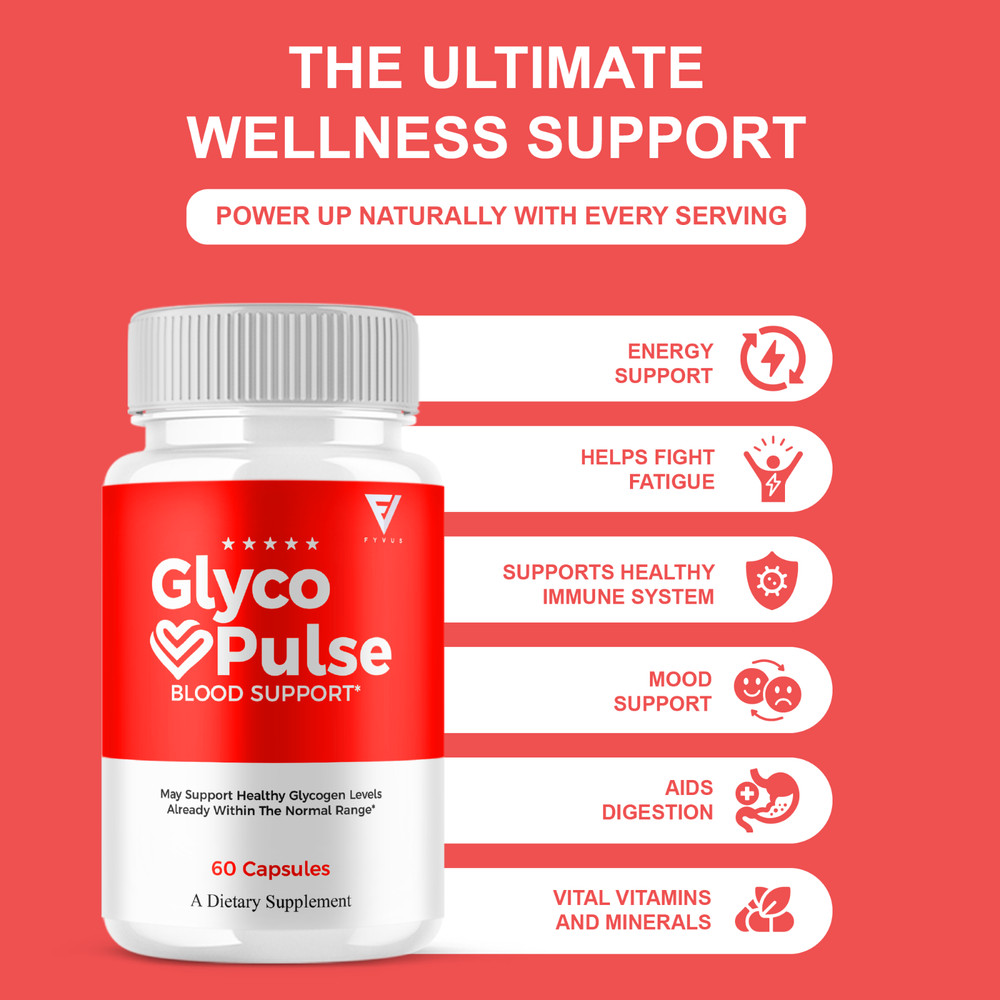 (2 Pack) Glyco Pulse Premium Blood Support Supplement, GlycoPulse (120 Capsules)
