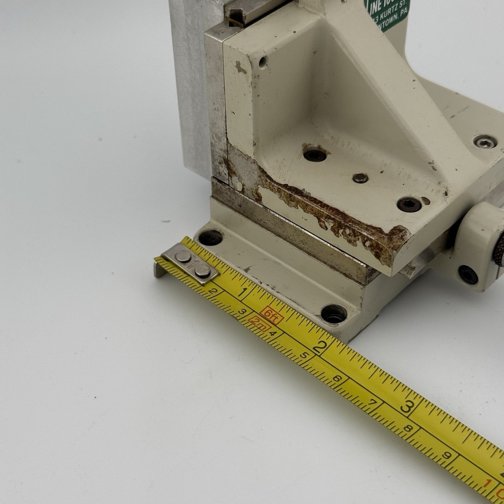 Line Tool Co. 2 Axis Linear Stage w 2 Starrett Micrometers
