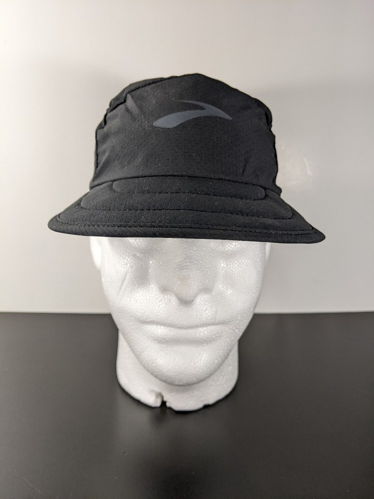 Brooks Ultralight Packable Stash Pocket Running Hat - Charcoal Gray / Black