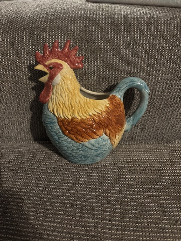 Ceramic Rooster Pitcher Milk Cream