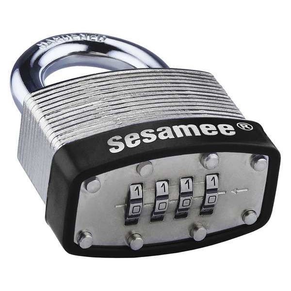 Ccl 436L Combination Padlock, Bottom, Black/Silver