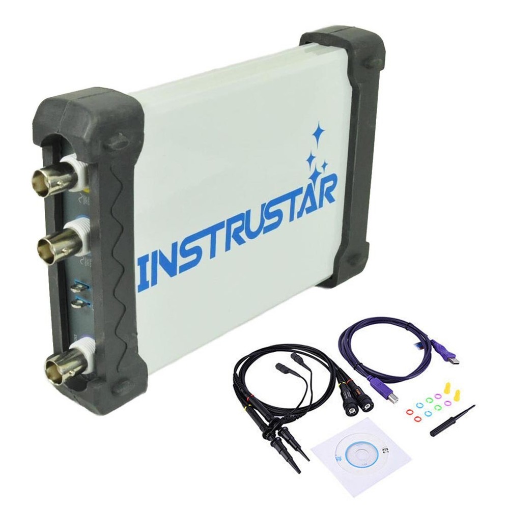 INSTRUSTAR ISDS2062A PC Based USB Digital Oscilloscope 12BIT ADC 20MHz Bandwidth