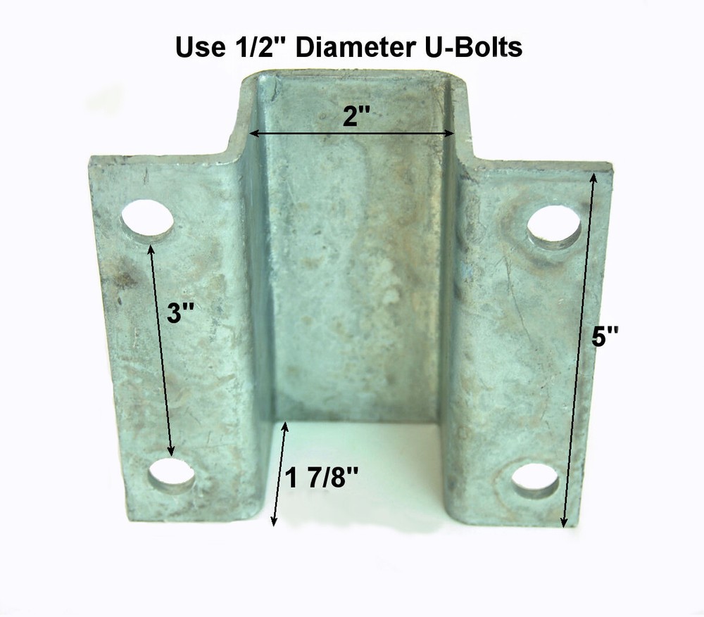 Boat Trailer Front V Guide Bow Rest Centering Support Kit PVC Galvanized