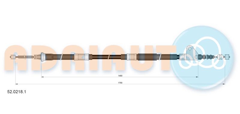 Cable Pull, parking brake ADRIAUTO 52.0218.1