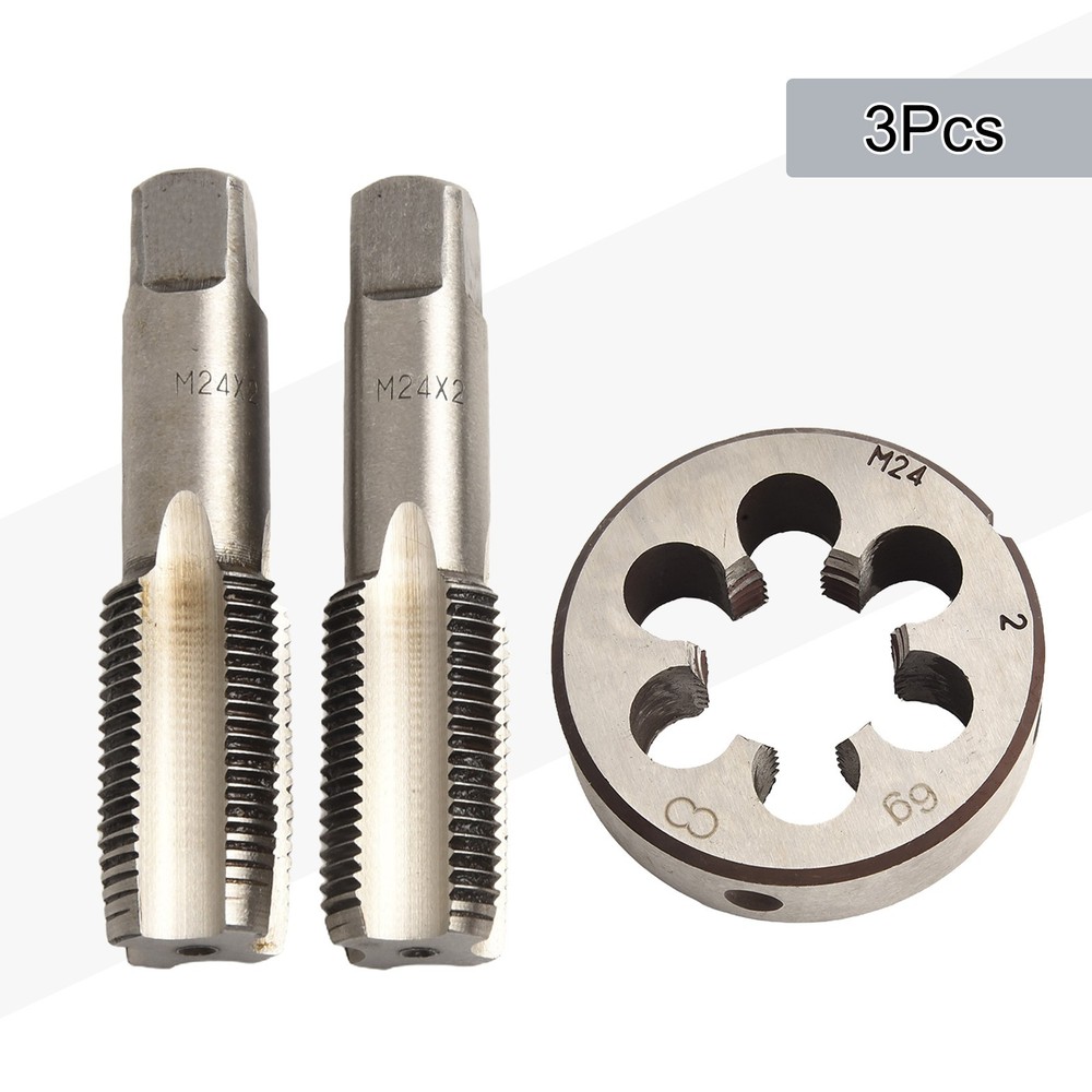 Threading Tools Set HSS for M24 x 2mm Metric Thread Right Hand Taper Tap
