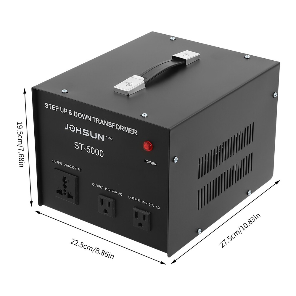 5000W Step up/down Voltage Converter Transformer Home Durable Heavy-Duty