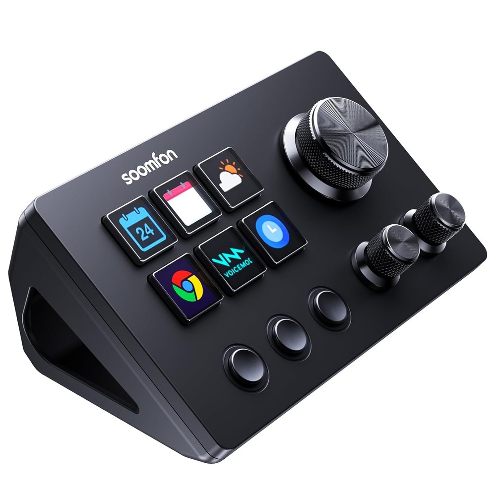 SOOMFON Stream Controller SE 6 Key LCD Macro Deck for OBS Twitch PC Mac