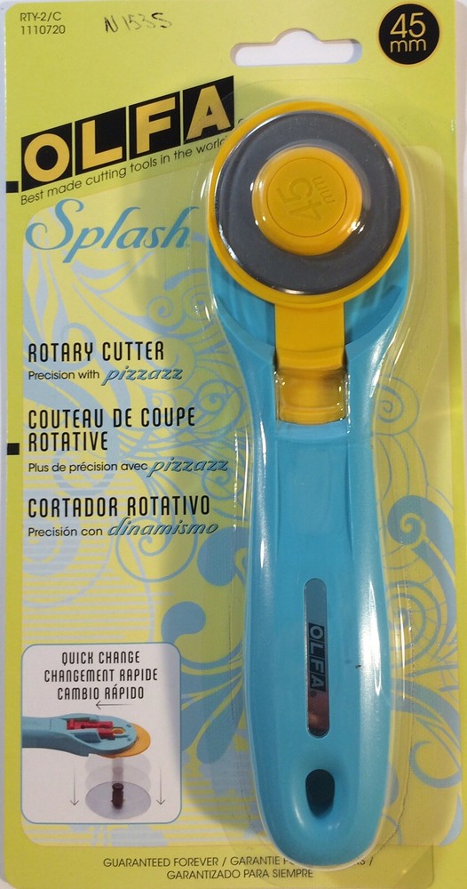 OLFA 45mm Olfa 45mm Splash Rotary Cutter Light Blue RTY-2/C