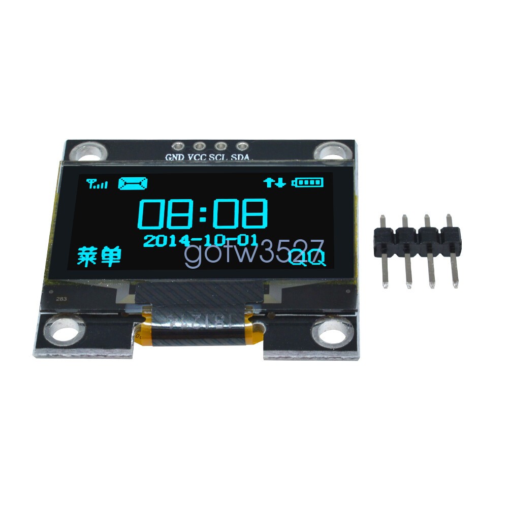 1.3" OLED LCD Display Module White/Blue IIC I2C Interface 3.3-5V For Arduino
