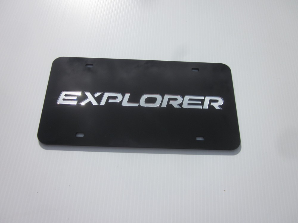 FORD EXPLORER Acrlic Mirror License Plate Auto Tag nice