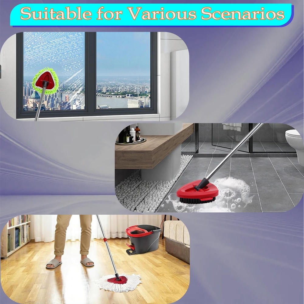 Spin Mop Heads Replacement for O-Cedar EasyWring Spin Mop Microfiber Refill, ...