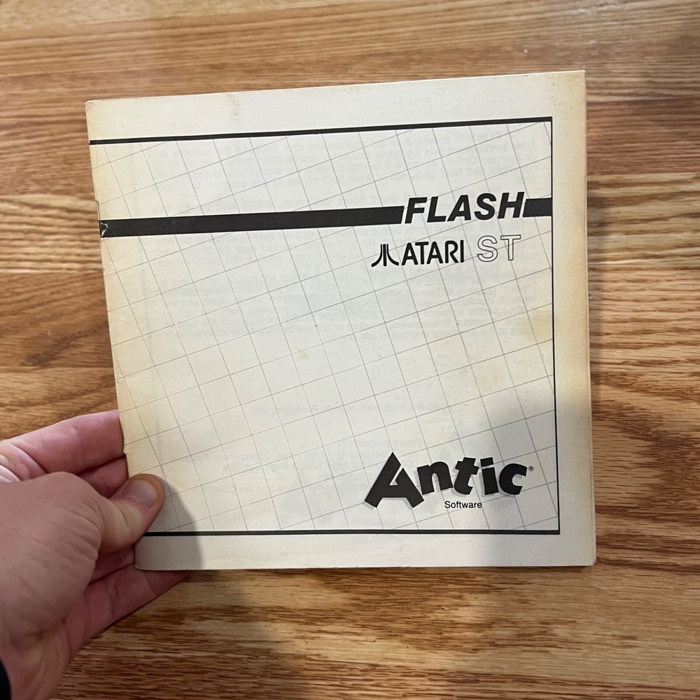 FLASH Instructions Manual | by ANTIC Software | For ATARI ST