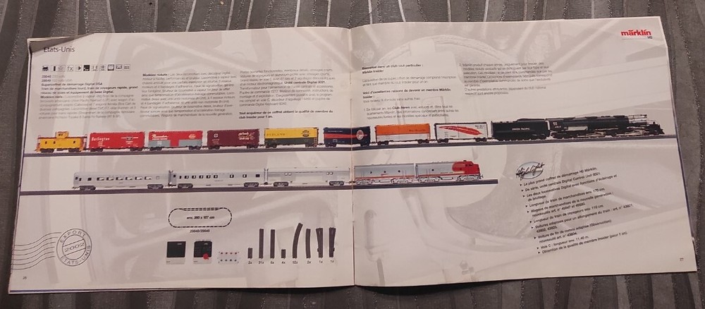 catalogue Märklin models export 2002 model railway train HO