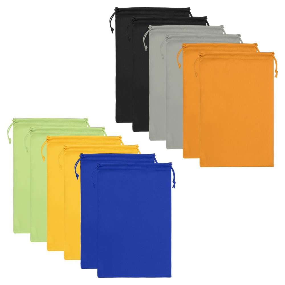 Ski Goggle Bag, 12 Pack Microfiber Snow Goggles Sleeve, 6 Colors
