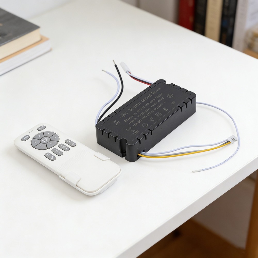 Bedroom Fan Light Conversion Kit with Remote Control No Dimming Receiver