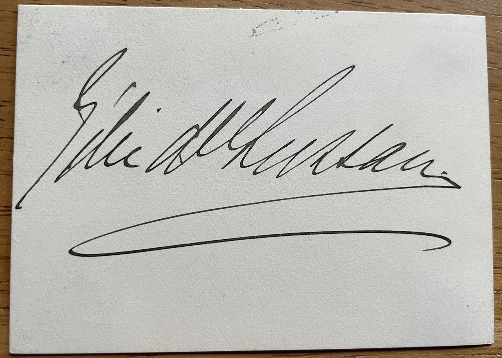 Opera Singer Zelie de Lussan Autograph