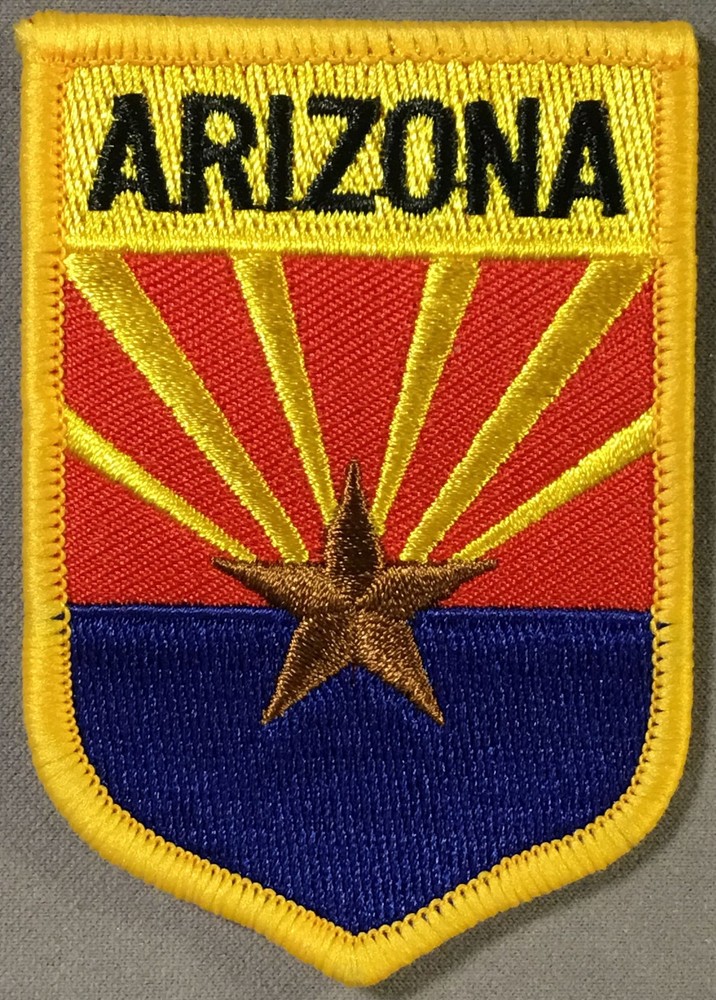 Arizona State Shield  3" x 2" patch