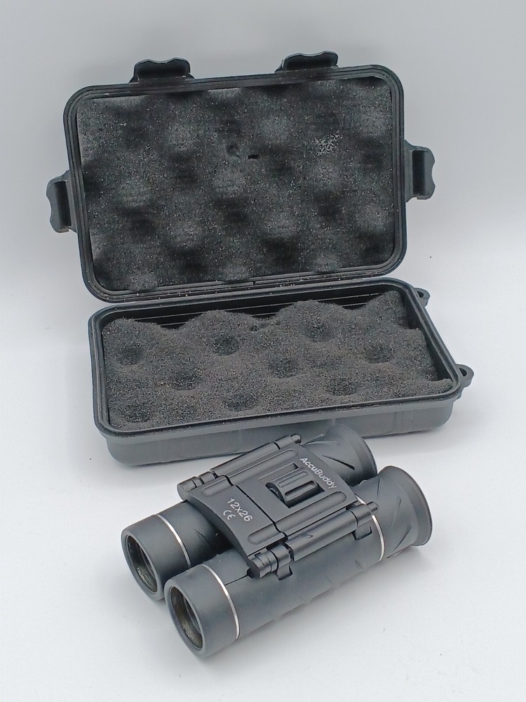 AccuBuddy Mini Binoculars 12 x 26 Plastic Protective Case