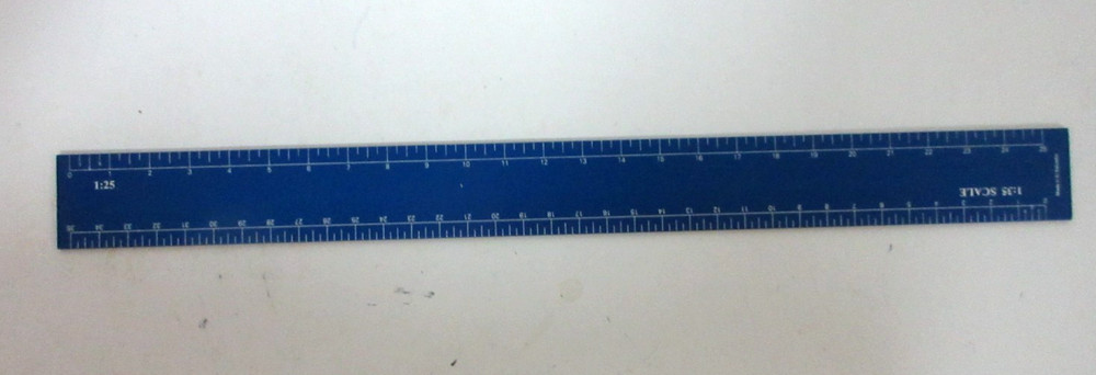 Excel 55779 Scale Model Rulers Deluxe Scale Model Reference Rule 12"