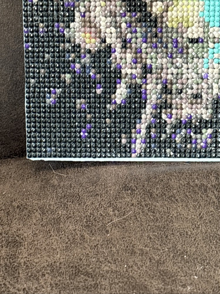 Completed Colorful Butterfly Diamond Art ￼