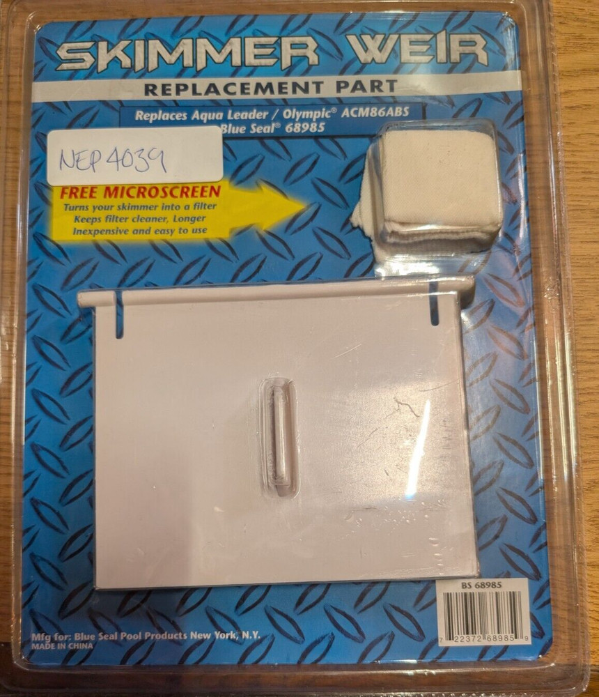 Universal Skimmer Weir- Blue Wave Products