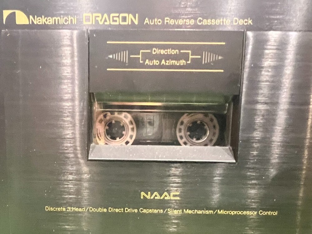Nakamichi Dragon Auto-Reverse 3-Head Cassette Deck Serviced & Operational+Manual