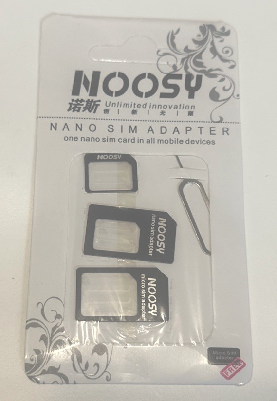 Noosy SIM Card Adapter Nano Micro Standard & SIM Ejector IPhone Android +