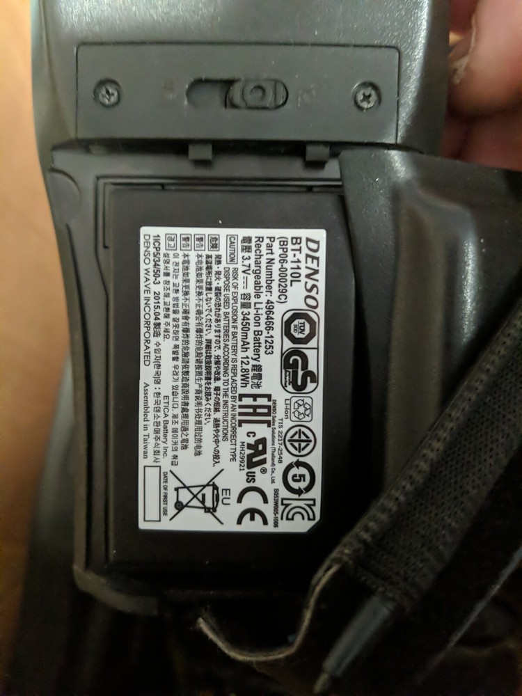 DENSO BHT1261 BHT-1261QWBG-CE Barcode Scanner with Battery