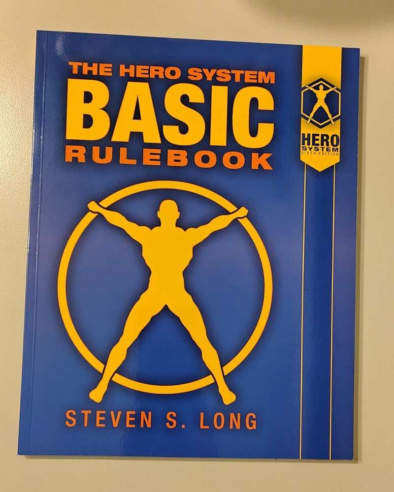 HERO System Basic Rulebook 6th Edition RPG Steven S. Long Core Rules OOP
