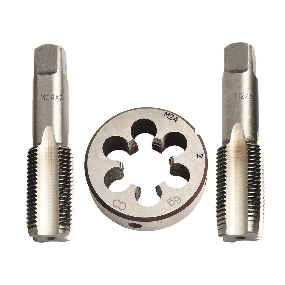 Threading Tools Set HSS for M24 x 2mm Metric Thread Right Hand Taper Tap