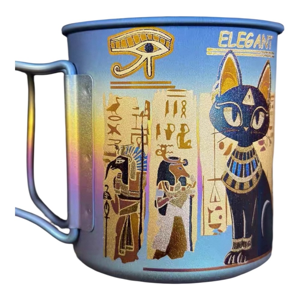 Snow Peak Titanium Mug 450ml Custom Design Camping Cup Ultralight