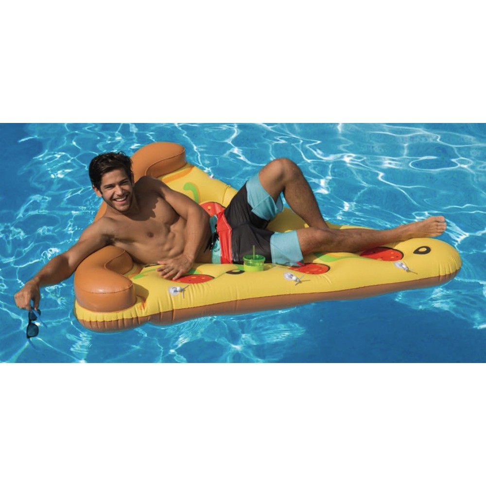 Floating Pizza Slice with Cup Holders