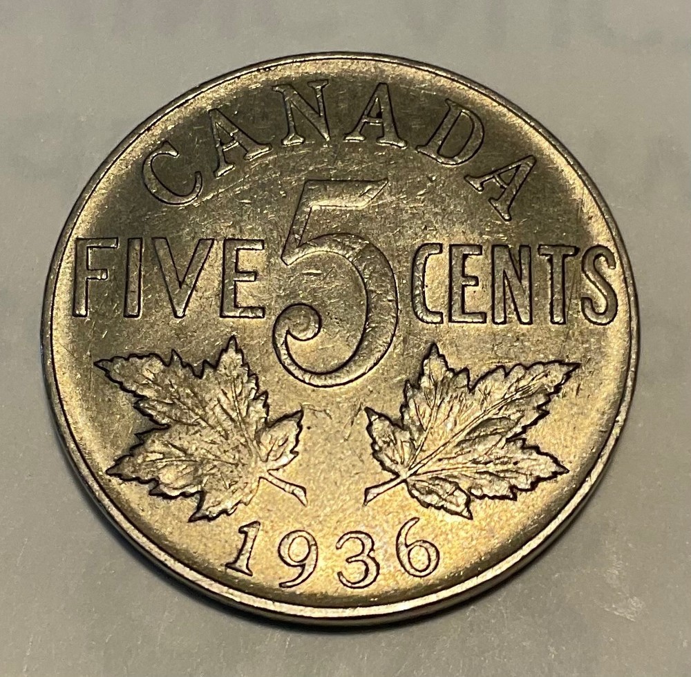 1936 CANADA   - 5. cent