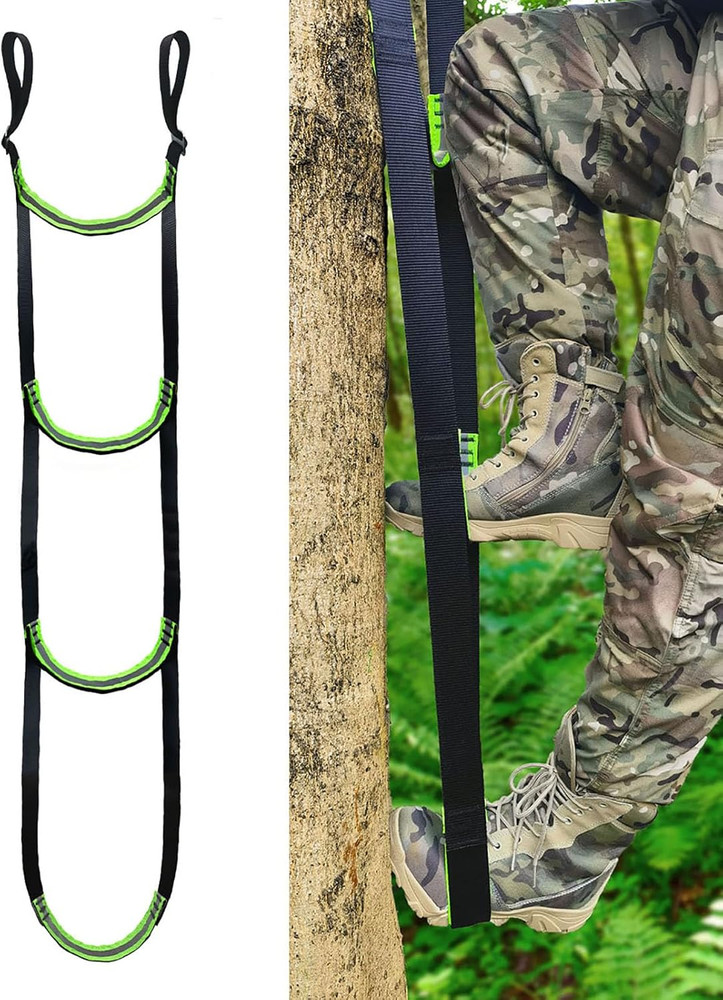 Double-Thickened and Widened 4-Step Climbing Aider for Hunting Tree Steps