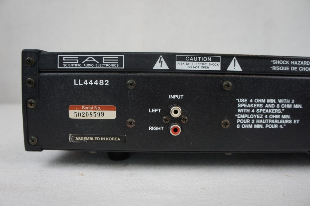 SAE A202 DUAL HIGH RESOLUTION POWER AMPLIFIER