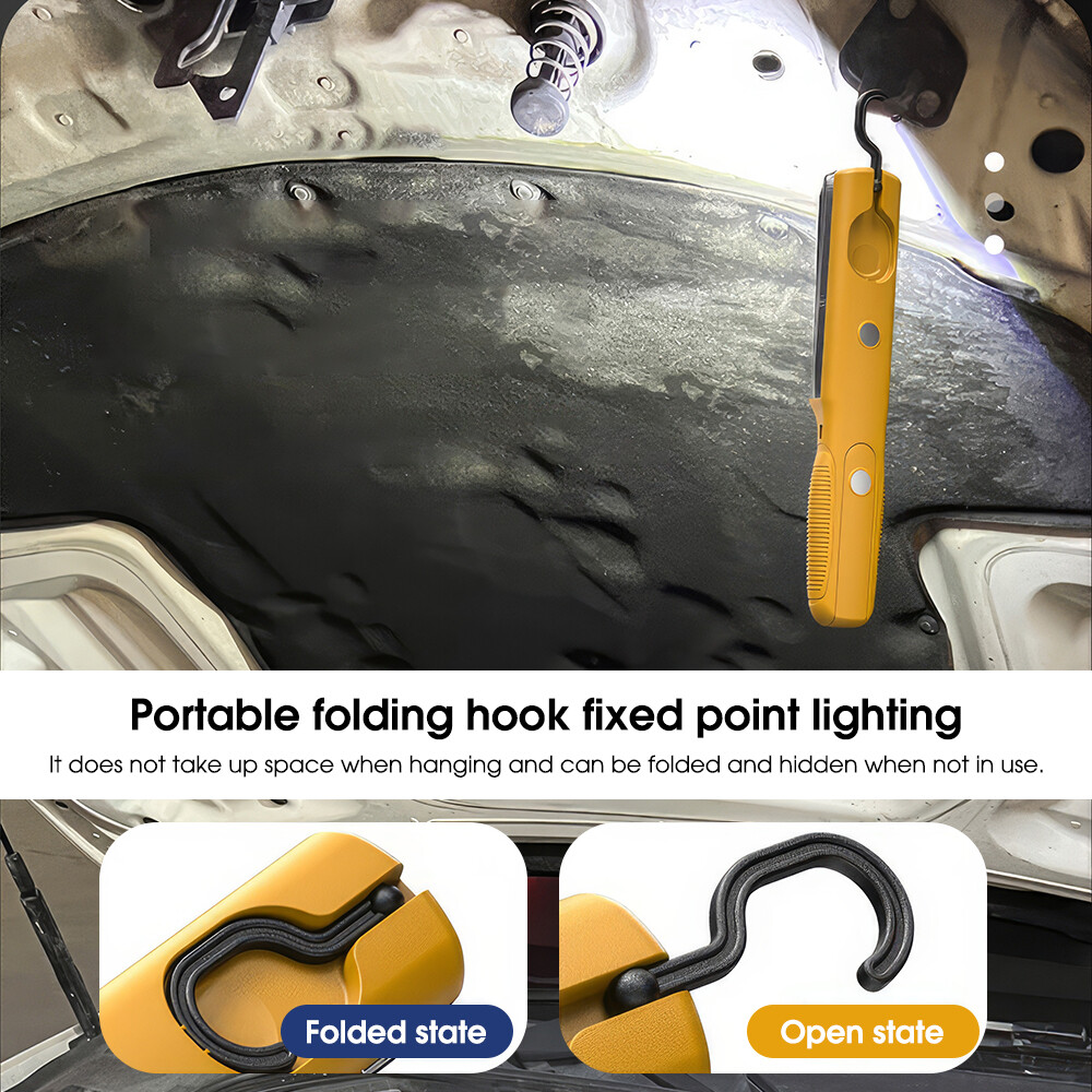 Rechargeable Work Light Magnetic Work Light 3 Modes for Car Repairing/Emergency