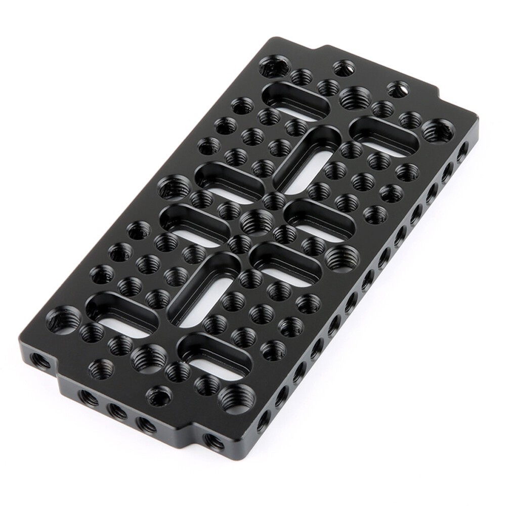 NICEYRIG Camera Cheese Plate Baseplate 1/4" for Blackmagic URSA Mini Railblocks
