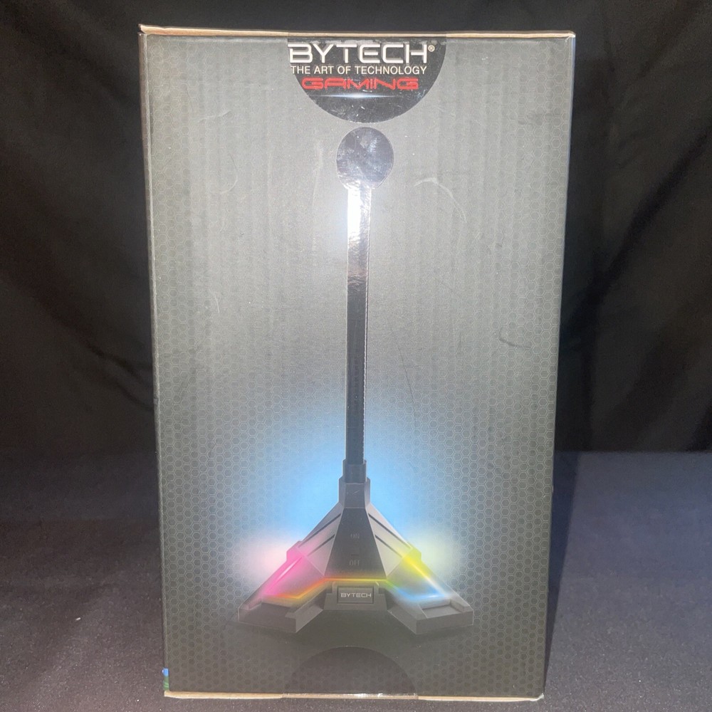 New Bytech Adjustable Gaming microphone - new- Multi Color Backlight Hands Free