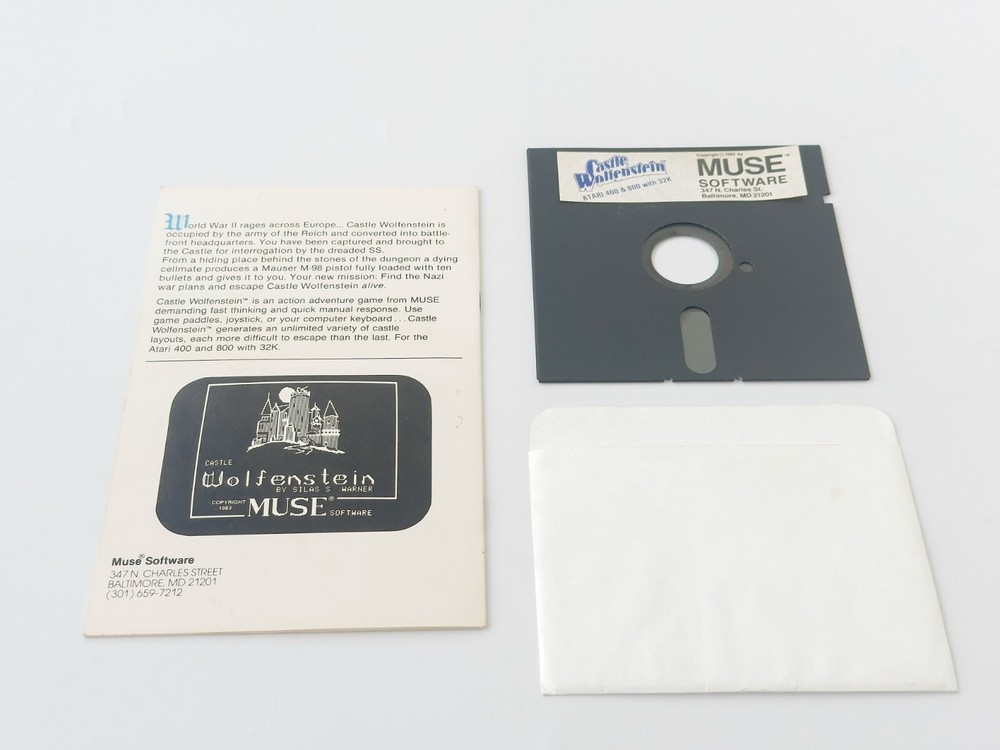 Castle Wolfenstein - MUSE Software - 1983 / Atari 400/800